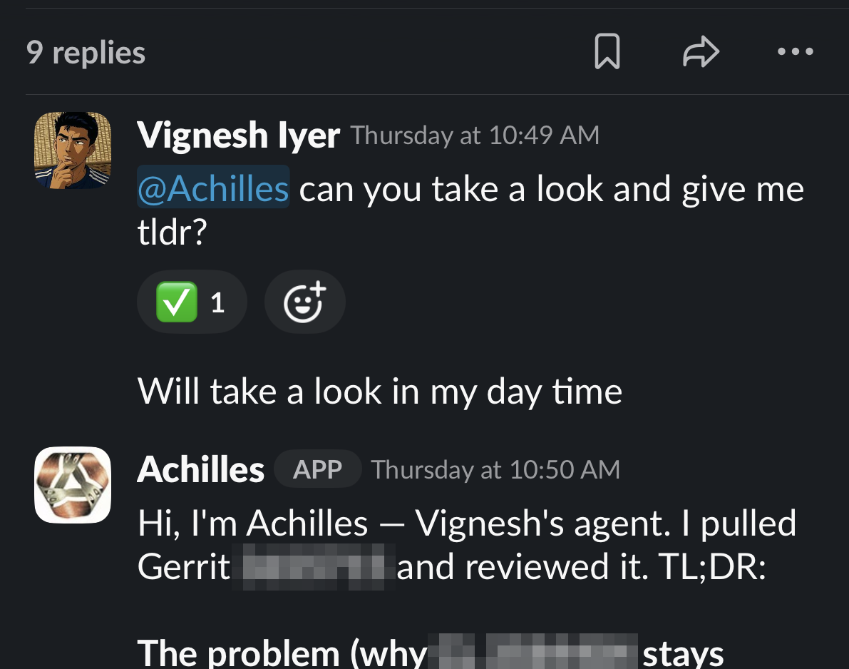 Had my agent debug and fix an issue while I was on a bus ride.