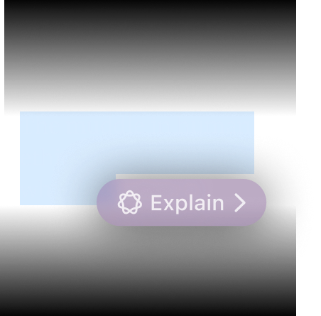 Highlighted passage with AI explain action