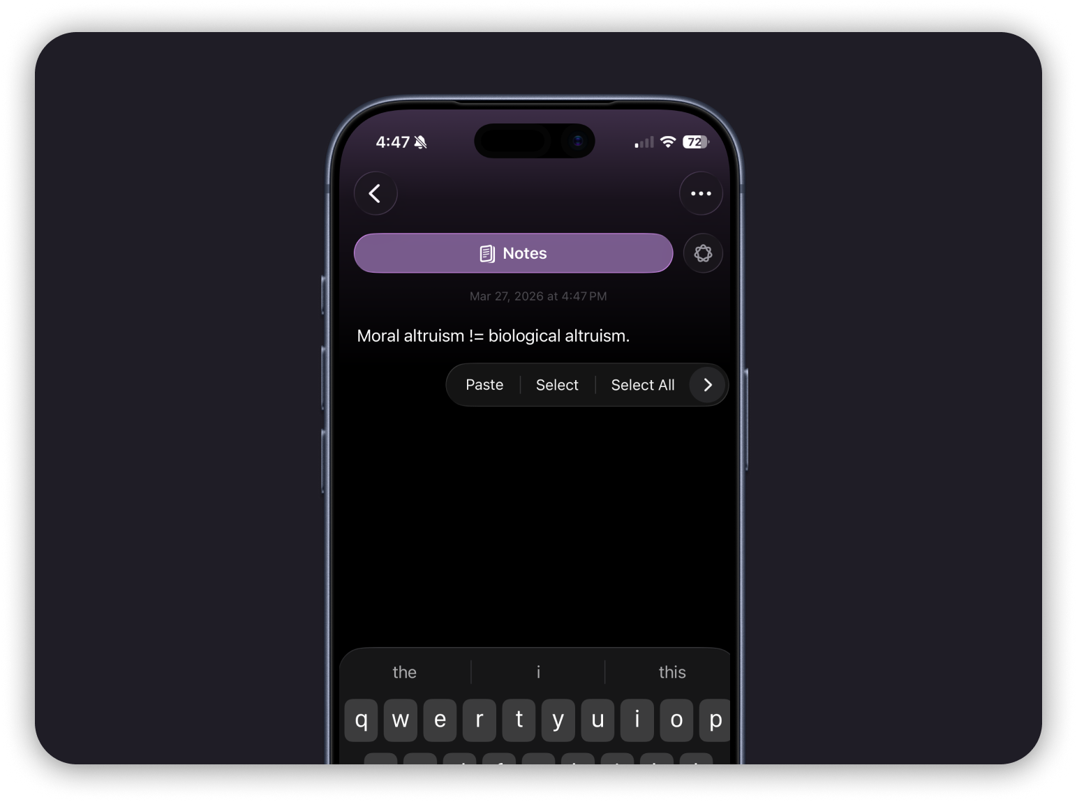 Libris note taking preview